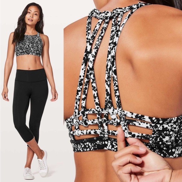 lululemon athletica Other - LULULEMON ATHLETICA Slide With Me Bra Chirasu Black / Chirakasu Alpine White